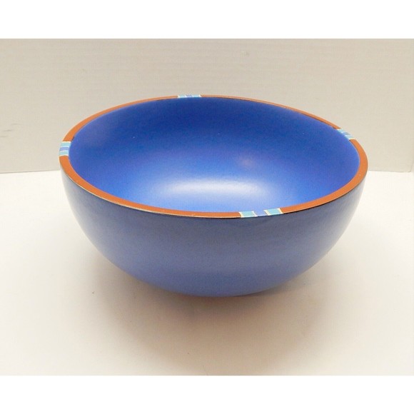 Dansk Mesa Sky Blue Mixing Pasta Serving Bowl Portugal Stoneware 10 Inch - Picture 1 of 11